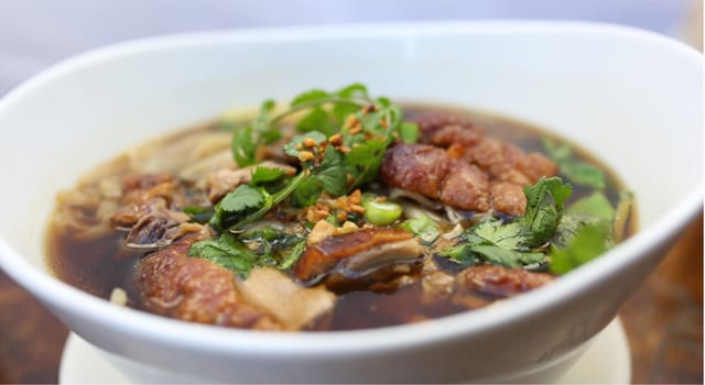 Roasted Duck Noodle Soup.