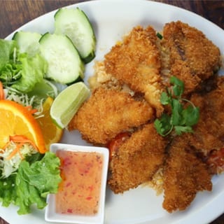 Fried Tilapia over Fried Rice