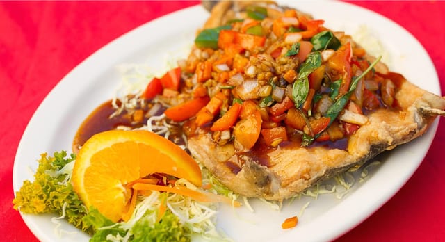 Spicy Basil Trout.