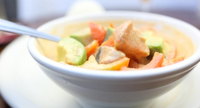 Panang Avocado Salmon.