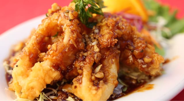 Sweet & Sour Calamari.