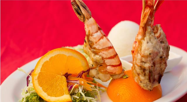 BBQ Stuffed Prawn.